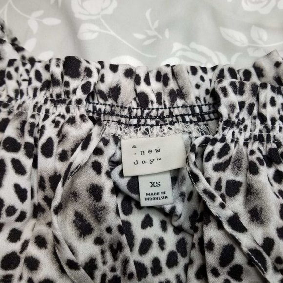Dalmation Print Long Sleeve Blouse - Extra Small - Picture 2 of 7